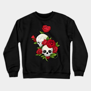 Skulls and Roses Crewneck Sweatshirt